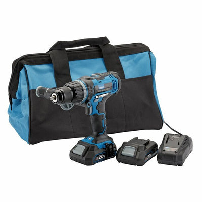 Draper Storm Force 20V Combi Drill, 2 x 2.0Ah Batteries, 1 x Charger